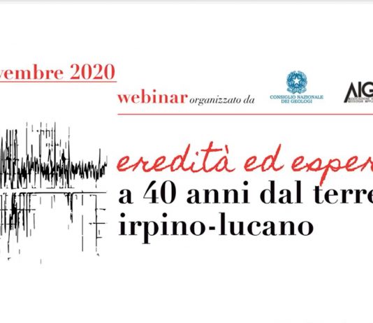 Eredità ed esperienze a 40 anni dal terremoto Irpino-Lucano